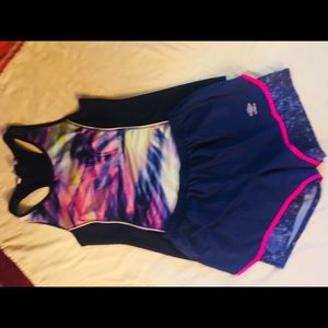 Bundle of Gym tank top and shorts.